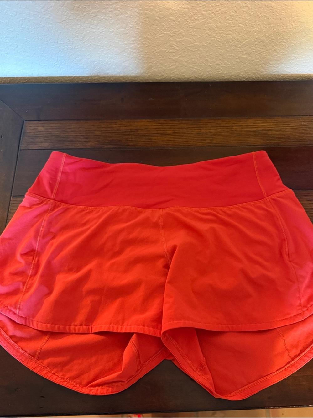 lululemon athletica Two-Tone Coral Athletic Shorts